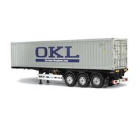 Tamiya 40ft Container 3-Axle Semi-Trailer for 1/14 RC Trucks - TAM56377
