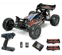 Tamiya RC 58370 Dark Impact 4WD 1:10 Premium Wheel Radio Bundle RC Car for Kids with Controller