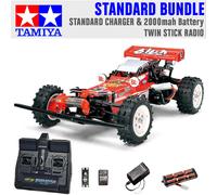 Tamiya RC 58391 Hot Shot 2007 1:10 Standard Stick Radio Bundle