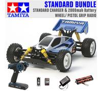 TAMIYA RC 58568 Neo Scorcher Buggy (TT-02b) 1:10 Standard Wheel Radio Bundle