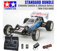 TAMIYA RC 58587 Neo Fighter Buggy DT03 1:10 Standard Stick Radio Bundle