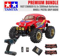 TAMIYA RC 58618 Monster Beetle 2015 off road 1:10 Premium Wheel Radio Bundle