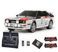 Tamiya RC 58667 Audi Quattro A2 Rally (TT-02) 1:10 Premium Stick Radio Controlled Car for Adult Hobbyists and RC Enthusiasts