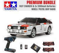 TAMIYA RC 58667 Audi Quattro A2 Rally (TT-02) 1:10 Premium Wheel Radio Bundle