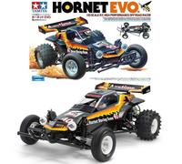 Tamiya RC 58742 Hornet EVO Off-Road Racer 1:10 RC Car Assembly Kit (WITH ESC)