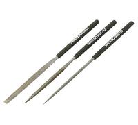 Tamiya Metal File Set - 3 Basic Files with Black Handles (5mm, 4.5mm, 2.5mm)