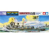 TAMIYA Shiratsuyu WL 31402 1:700 JPN Destroyer Model Building Plastic Construction Kit, Crafts, Hobby, Gluing, Plastic Kit, Multicoloured, Ship Model, Medium