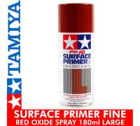 Tamiya SURFACE PRIMER Fine Plastic Metal RED OXIDE Spray Paint 180ml can TM87160