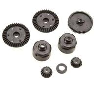 TAMIYA TAM51004 300051004 - TT-01/E/R G-Parts Gear Set, Black