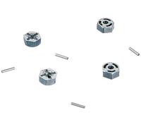 TAMIYA TAM53056 300053056 - Aluminium Hexagonal Wheel Carrier (4), 12 mm