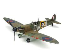 Tamiya TAM61119 Fahrzeug 61119-1:48 British Supermarine Spitfire Mk.I, Model Building, Plastic Kit, Unvarnished