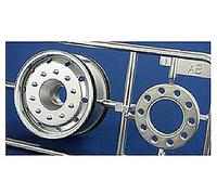 Tamiya Truck Plated Wheels 30mm / Hex / Matte (One Pair)