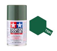 Tamiya 85091 Spray Lacquer TS91 Dark Green (JGSDF) 3 oz, 85091