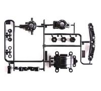 Tamiya Parts TAM51318 (300051318) TT01E/R/D A-Parts Shock Tower & Gear Housing Black