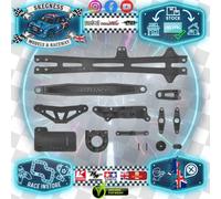 TAMIYA TT01E - 1X D PARTS 51319 UPPER DECK, BATTERY STRAP, GEARBOX COVER, MOTOR