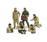 TAMIYA 35347 Toy Military 1:35 US Tank Crew Vehicle, Yellow, Blue, Green, Grey, Small