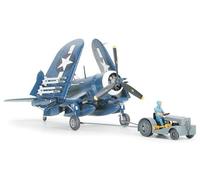 Tamiya Vought F4U-1D Corsair with Moto-Tug (1:48 Scale)
