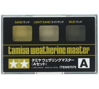 TAMIYA WEATHERING MASTER SET A SAND, LIGHT SAND AND MUD #87079 TAMIYA