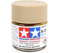 Tamiya X 31 Titanium Gold Acrylic Paint 10ml Tamiya Multicolor