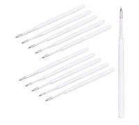 Tamkyo 10 Pcs Fine Point Pin Pen Refills Spare Refill for Weeding Pens, Replace Refill Needle Pin Vinyl Tools, White