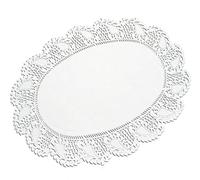 TAMLED 27 x 36 cm Oval Doilies Pack of 250 White