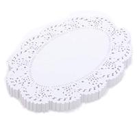 TAMLED Cake Doilies Oval 16 x 23 cm Pack of 250 White