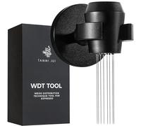 Tammi Jui WDT Tool Espresso with Magnetic Mount for easy, clutter-free storage. 8 Needle Espresso Distribution Tool in sleek aluminum. WDT Espresso Distributor comes in a Gift Ready Box.