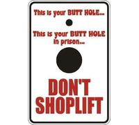 TammieLove Art Sign Tin Metal Sign This Is Your Butt Hole Funny Iron Painting Metal Tin Sign 8x12 inches, TinSignEUa24338