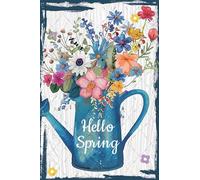TammieLove Hello Spring Decor Flower Metal Signs Spring Decorations Easter Spring Spring Garden Sign Colorful Flowers Metal Sign Retro Vintage Tin Sign Metal Poster Wall Art Decor 8X12 Inches