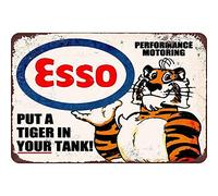 TammieLove Metal tin sign 8x12 inches Esso Put a Tiger in Your Tank, Metal Tin Sign, Wall Decorative Sign 12"" x 8"" Mega-Deal, TinSignEUa21320