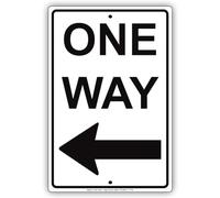 TammieLove One Way Arrow Metal Road Sign Metal Tin Sign 8X12 Inches