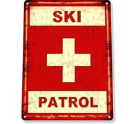 TammieLove TIN SIGN B940 Ski Patrol Ski Slopes Lift Lodge Resort Expert Metal Decor Metal Tin Sign 8X12 Inches, TinSignEUa40562