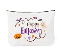 Tamnioa Halloween Makeup Bag Halloween Basket Stuffers Gifts Bags Boo Basket Stuffers, Happy Halloween