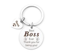 Tamnioa Manager Gifts for Boss Lady Keyring Boss Keychain, Christmas Gifts for Manager Leader Gift for Female Appreciation Secret Santa Gift Office Work Colleague Best Team Presents for Coworkers Men