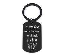 Tamnioa Uncle Gifts Uncle Keyring Christmas Gifts for Uncles from Nephew, Keychain Presents If Uncles were Bogeys Id Pick You Uncles and Auntie Gift from Niece Birthday Presents Key Ring from Kids