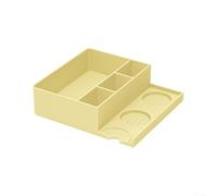 Tamp Like a Pro High Performance Silicone Coffee Accessory Featuring Integrated Knock Box Design (Yellow)