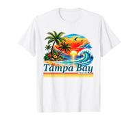Tampa Bay Florida Retro Sunset Beach Summer Vacation Value Graphic T-Shirt
