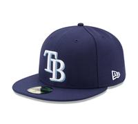 Tampa Bay Rays MLB Baseball Cap Authentic On-Field 59FIFTY Fitted New Era Navy