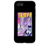 Tampa Cat Retro Anime Cityscape Florida USA Vintage Funny Case for iPhone SE (2020) / 7 / 8