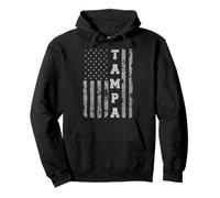 Tampa, Florida, American flag Pullover Hoodie