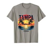 Tampa Florida Sunset Beach Palm Trees T-Shirt