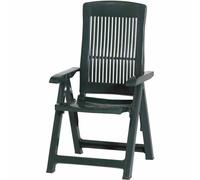 Tampa Folding Chair Anthracite Solid Plastic Garden Chair Foldable Patio