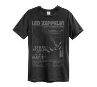 Tampa Stadium Led Zeppelin T-Shirt Amplified Charcoal S