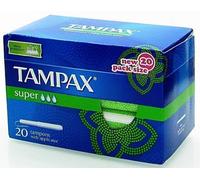 TAMPAX 20 SUPER TAMPONS - 20 PCS