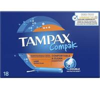 Tampax - Tampax Compak Super Plus Tampons with Applicator - 18 Pieces
