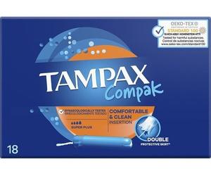 Tampax Compack Super Plus Tampons 18