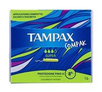 Tampax Compak 16 Pk Super & Regular