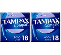 Tampax Compak 18 Tampons (Pack of 2)