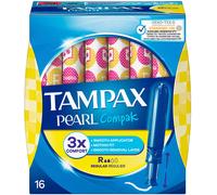 Tampax Compak Pearl Regular Tampon 16 Units