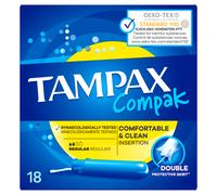 Tampax Tampons Compak Regular With Applicator - 18 Pack
